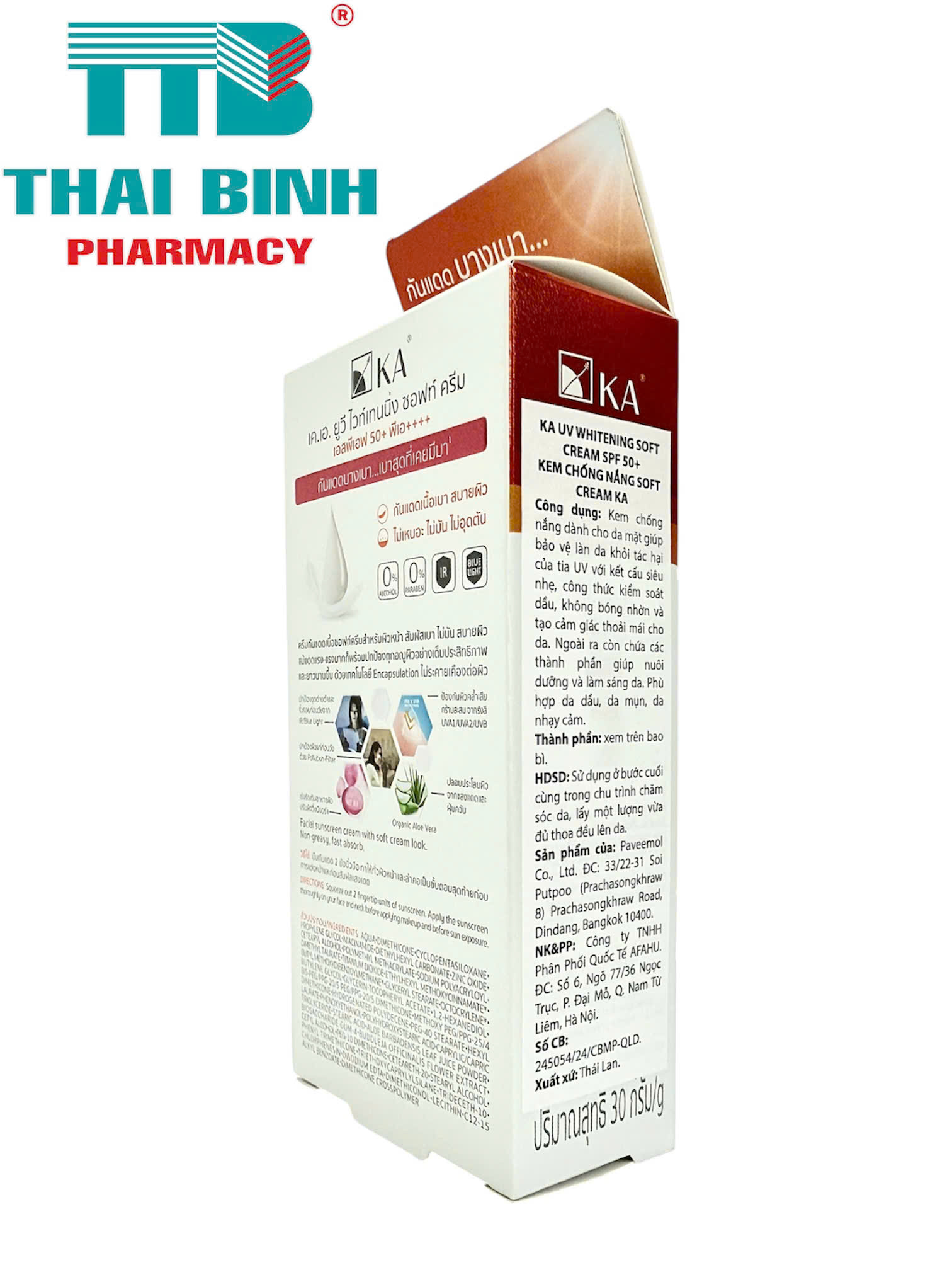 Kem Chống Nắng Soft Cream KA UV 50+ Cho Da Dầu Mụn 30g