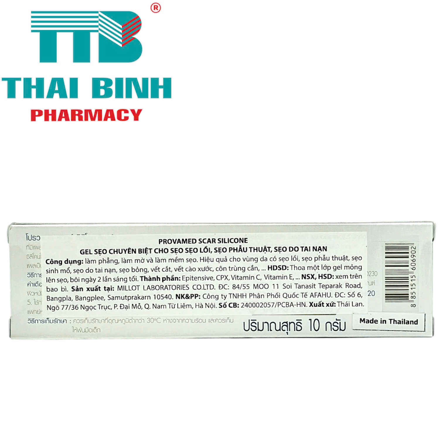 Provamed Scar Silicone Gel Bôi Sẹo 10g