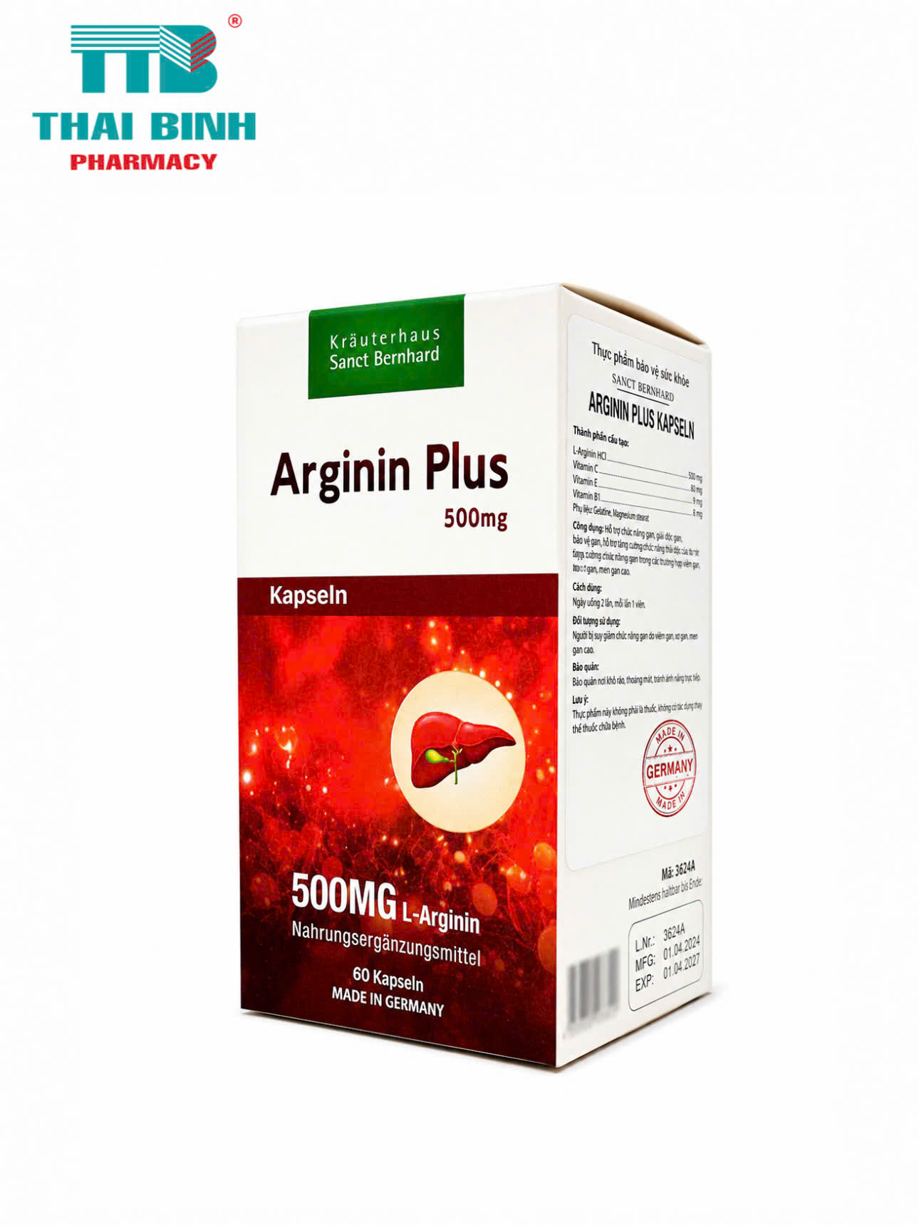 Arginin Plus Sanct Bernhard 500mg H/60v