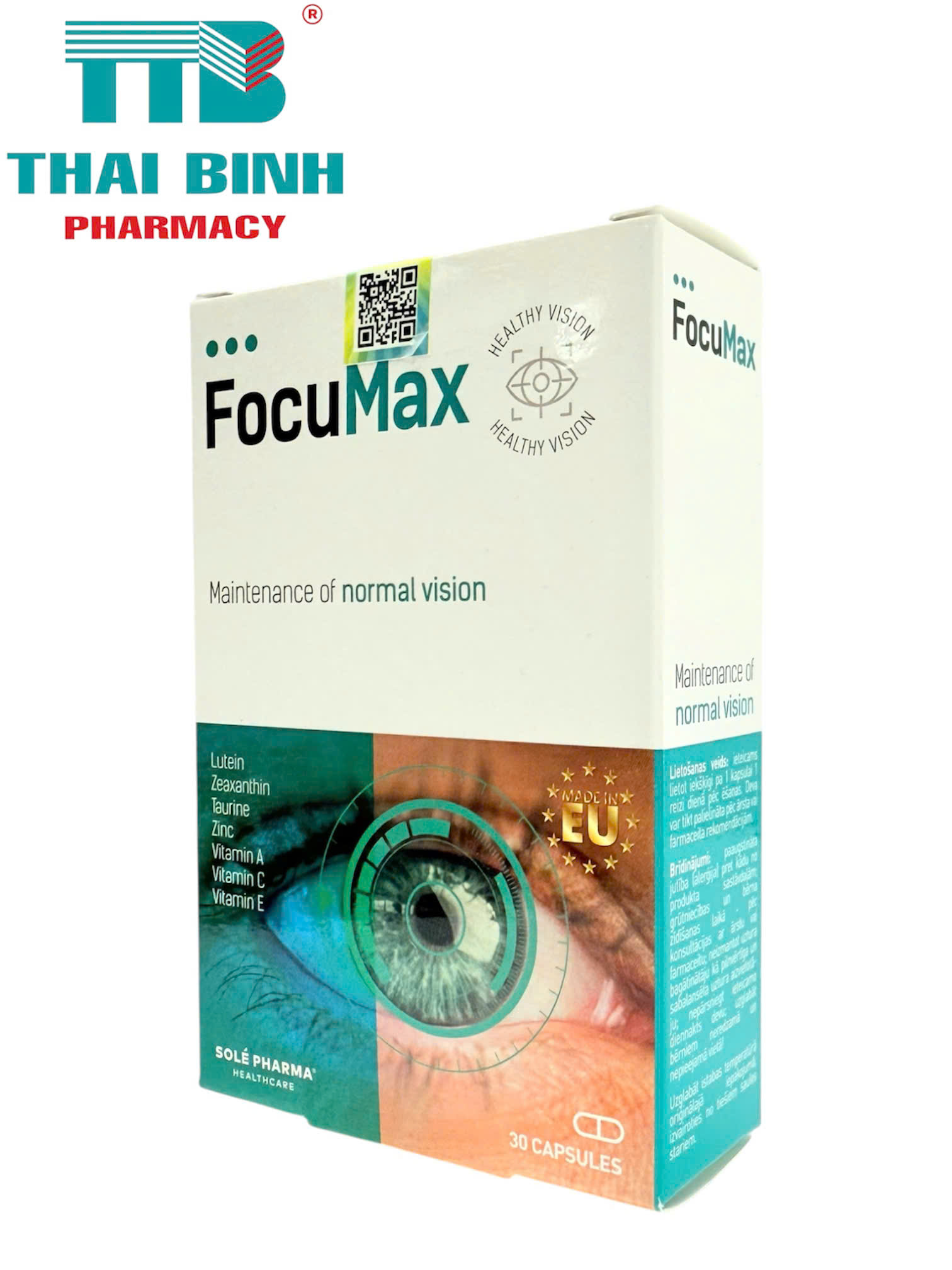 Focumax Hộp 30 viên - Viên uống bổ mắt