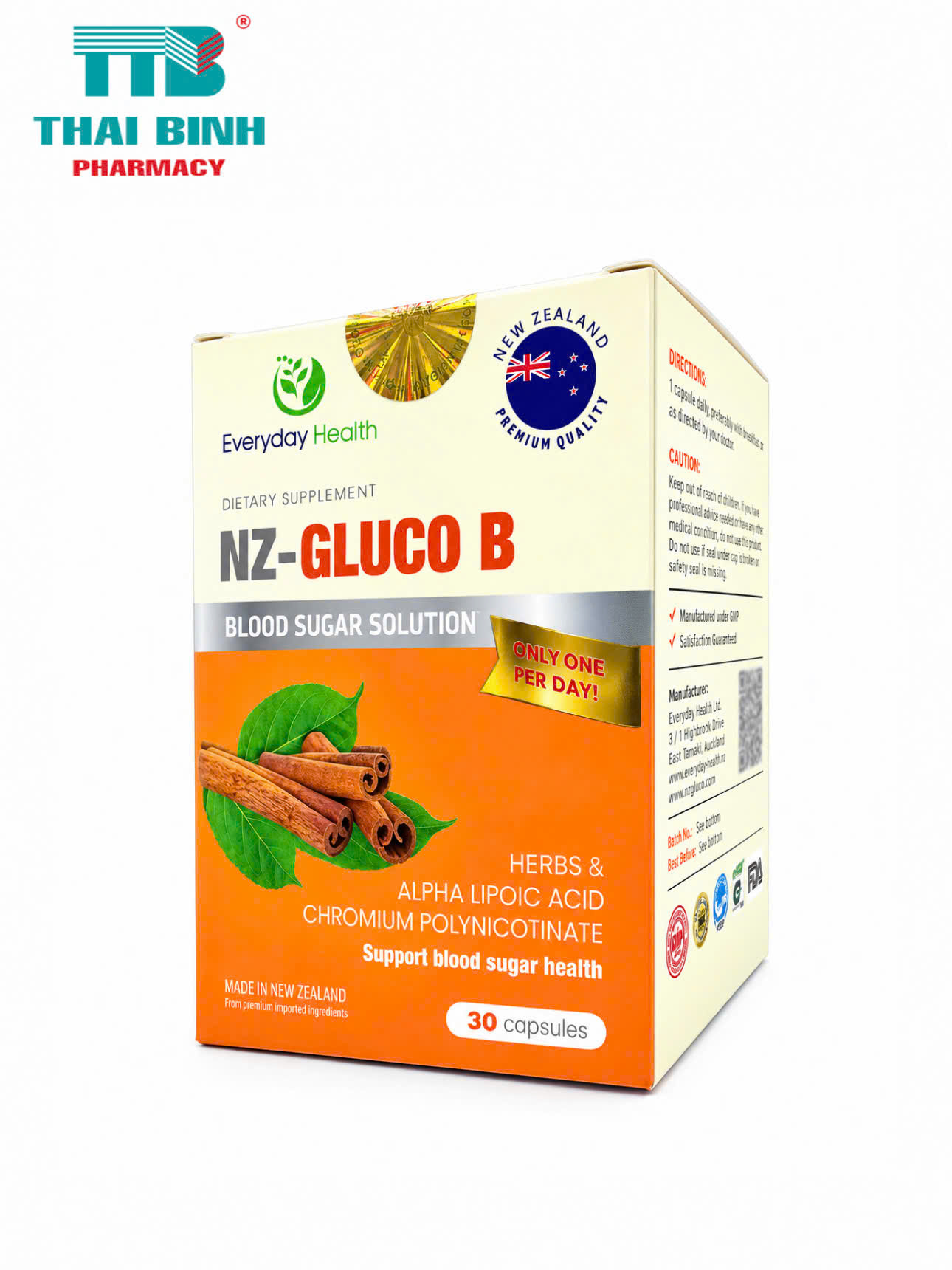 NZ Gluco B Everyday Health H/30v - Dành cho người tiểu đường