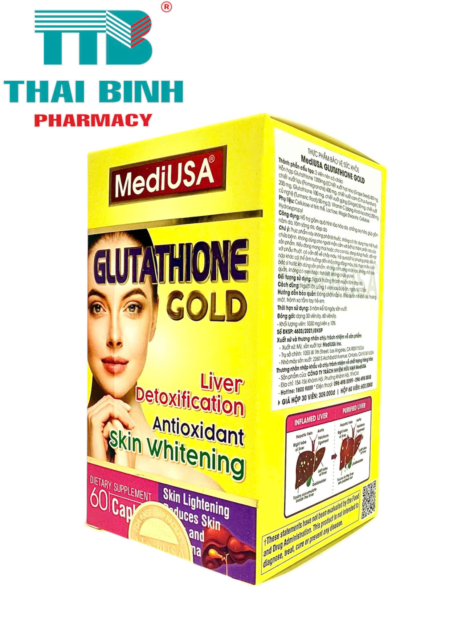 MediUsa Glutathione Gold H/60v