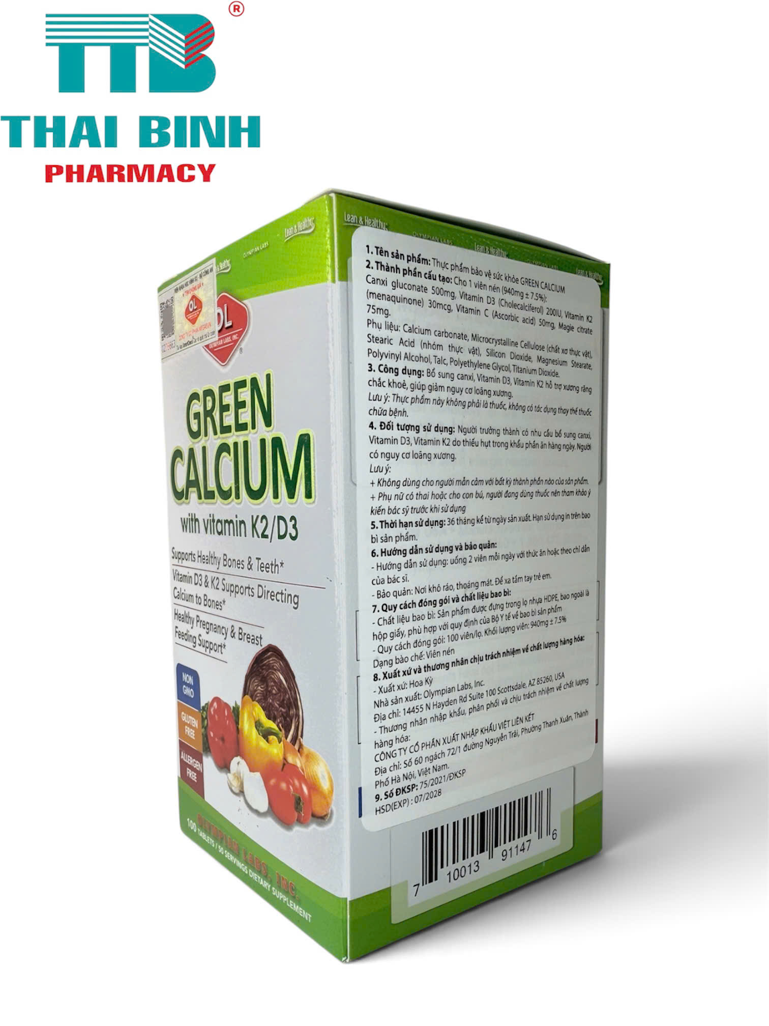 Green Calcium OL H/100v