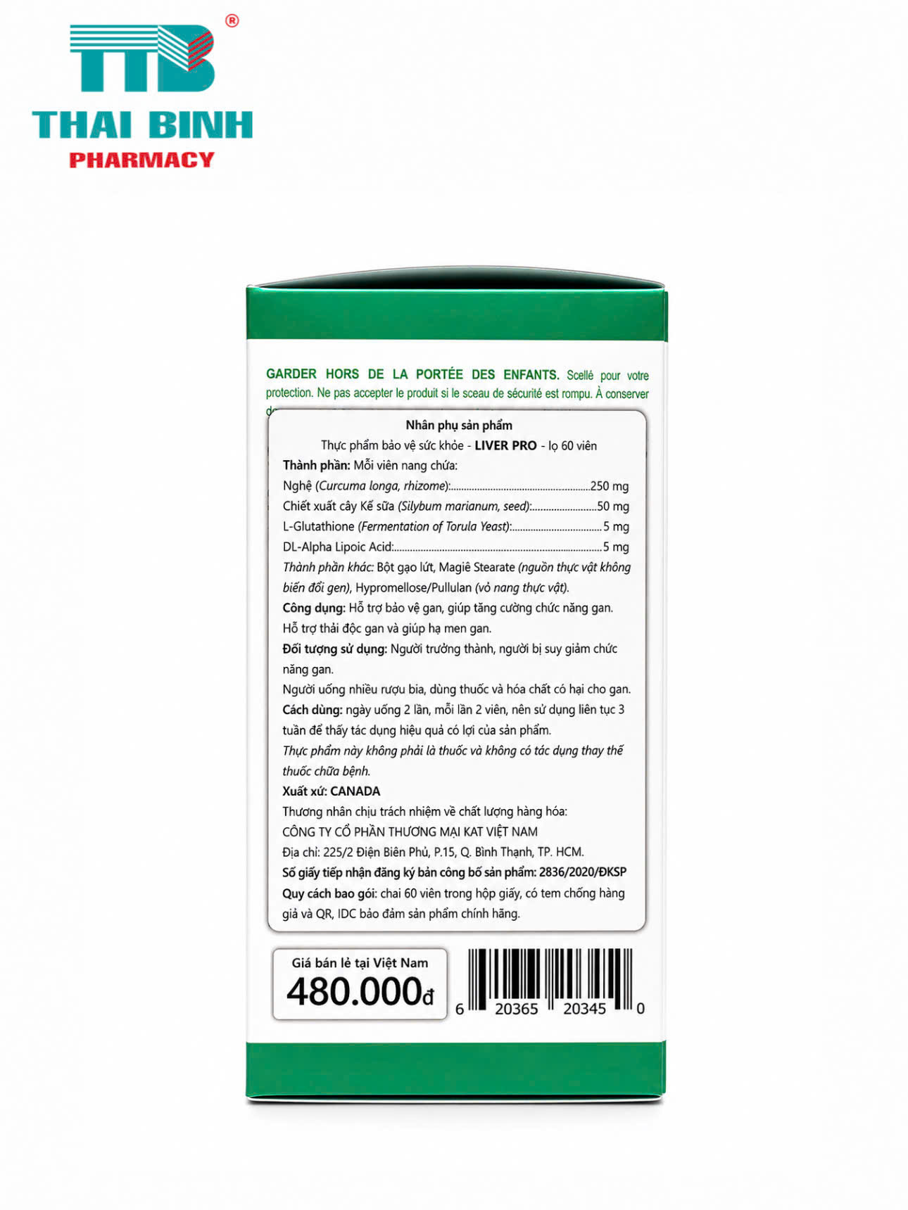 Organika Liver Pro - Hỗ trợ tăng cường chức năng gan, thải độc gan Hộp 60 viên