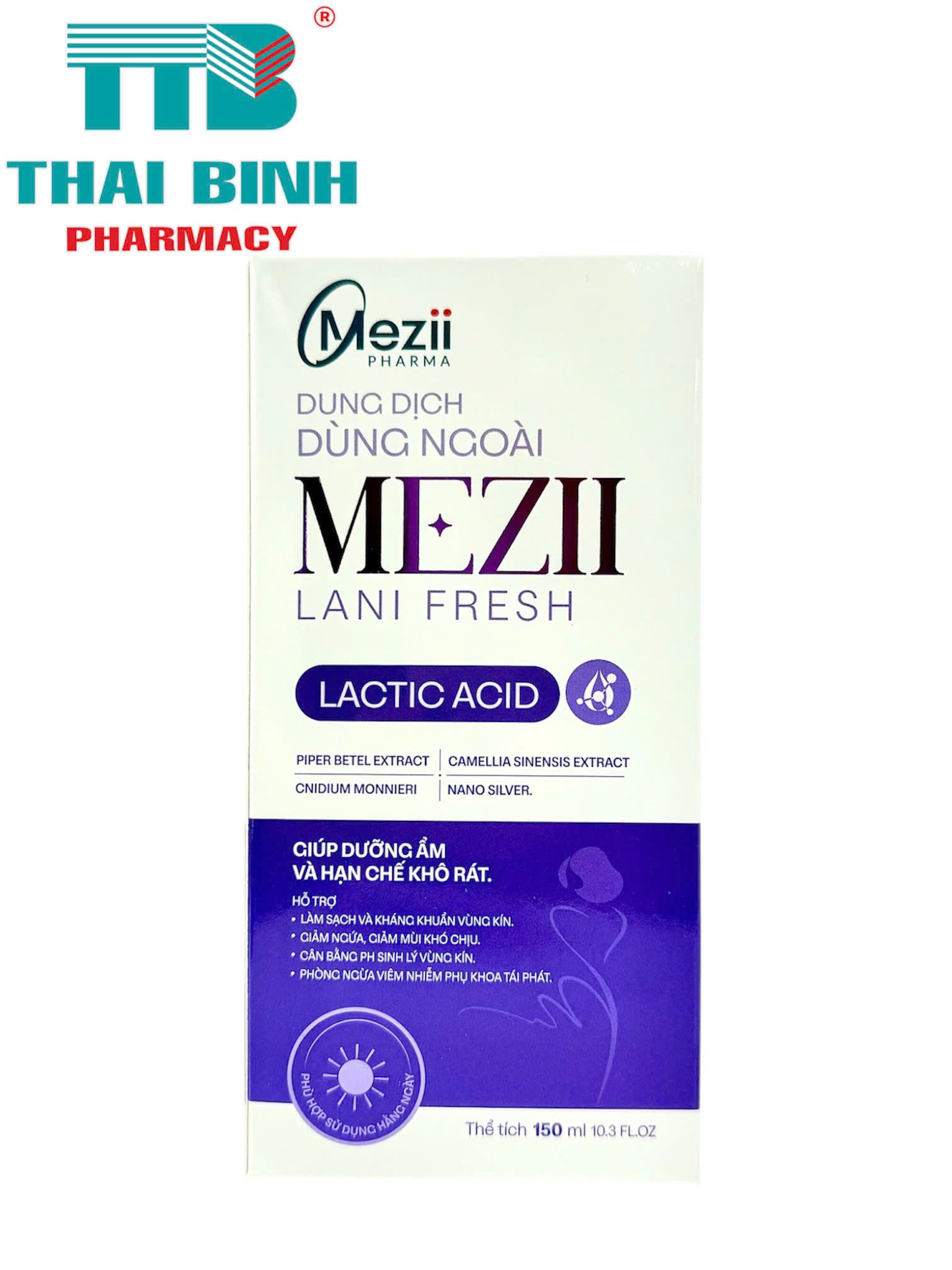 Mezii Lani Fresh Tím Dung Dịch Vệ Sinh 150ml