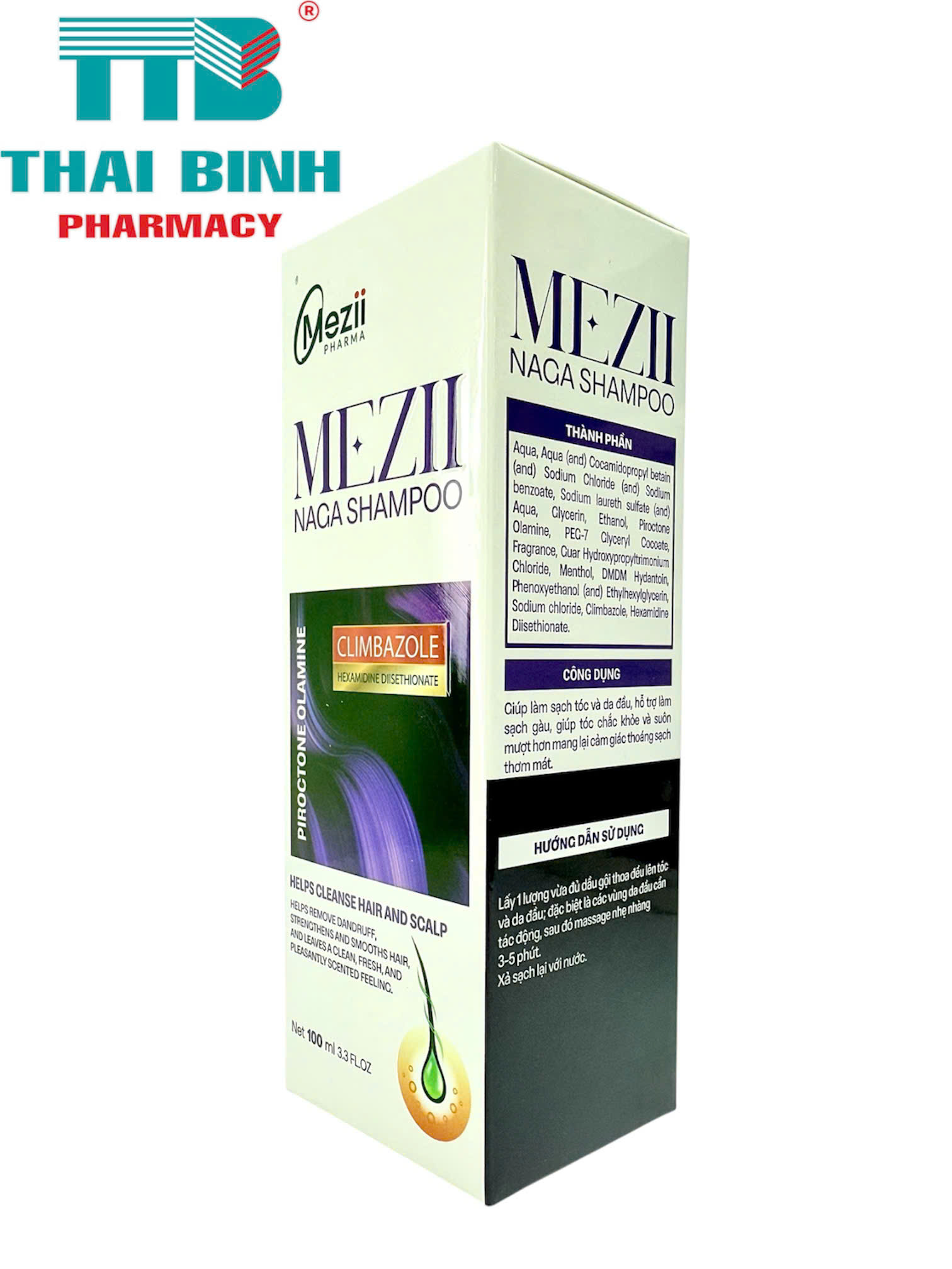 Mezii Naga Shampoo Dầu Gội Trị Gàu 100ml
