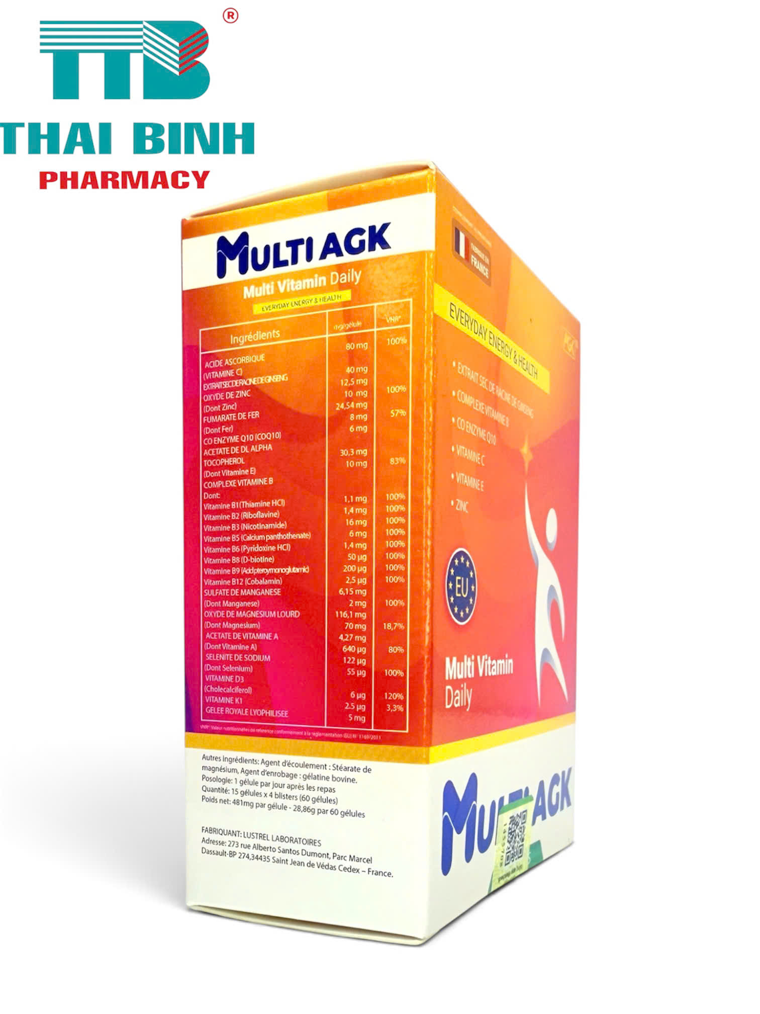 Multi AGK Hộp 60 viên - Bổ sung vitamin và khoáng chất