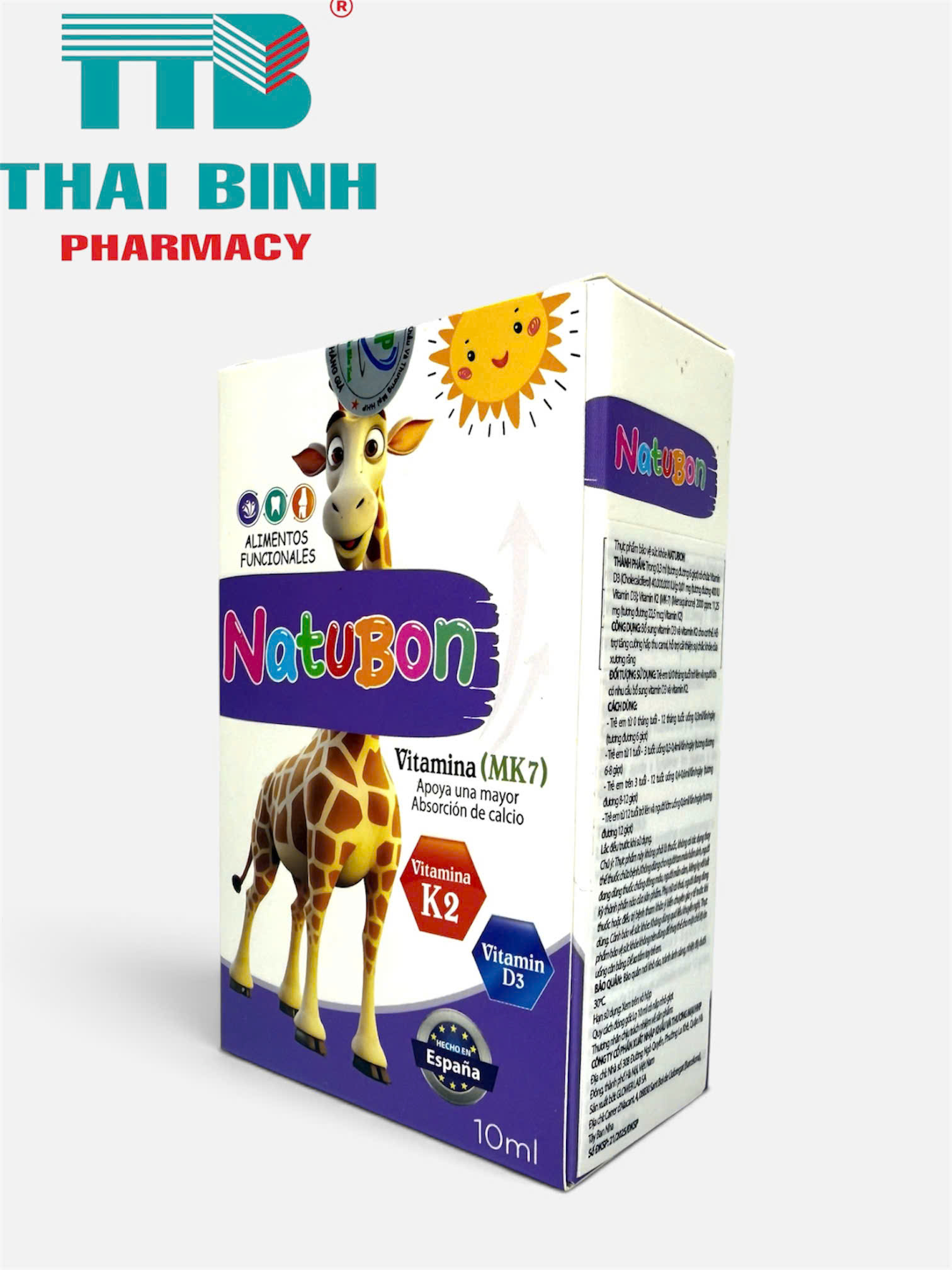 Natubon D3K2 MK7 Drops 10ml