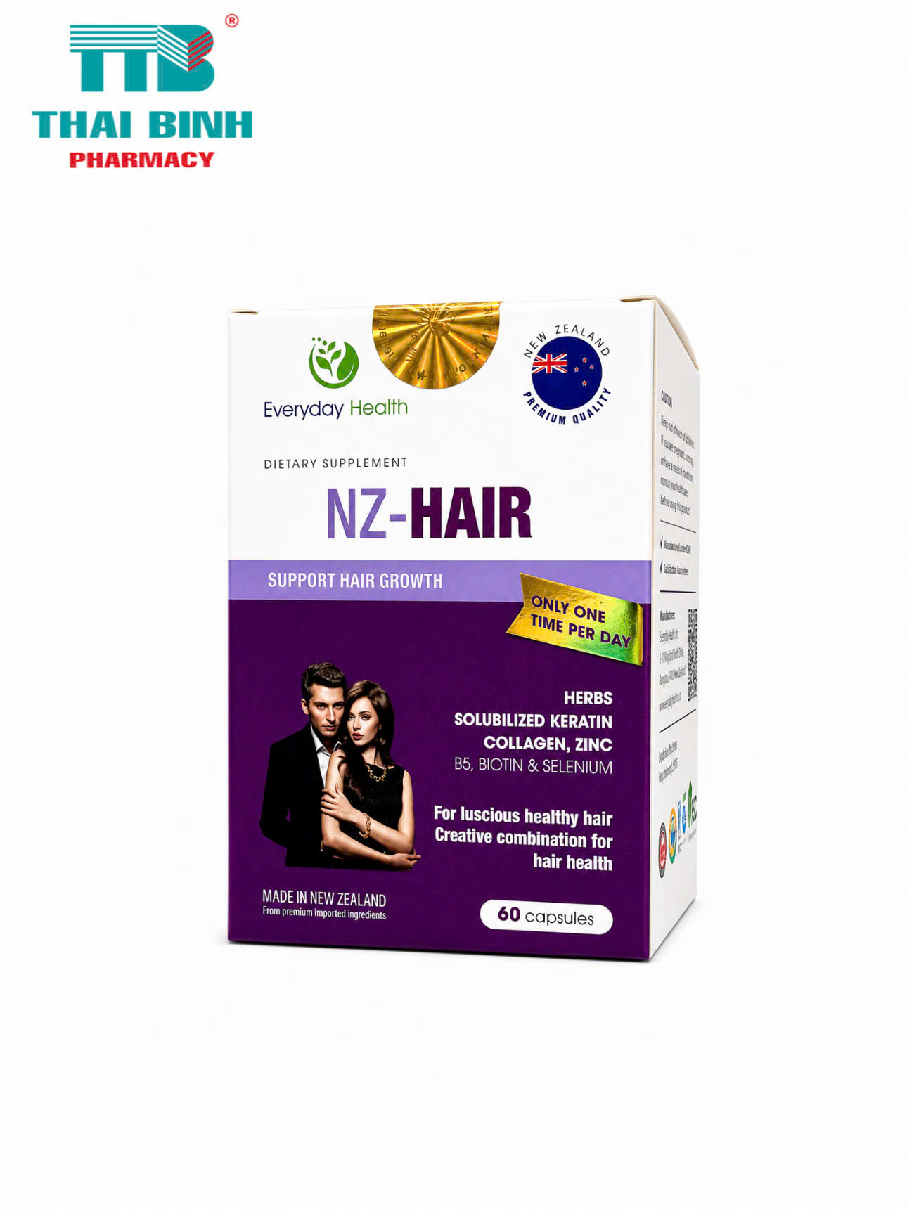 NZ Hair Everyday Health H/60v - Viên uống kích thích mọc tóc