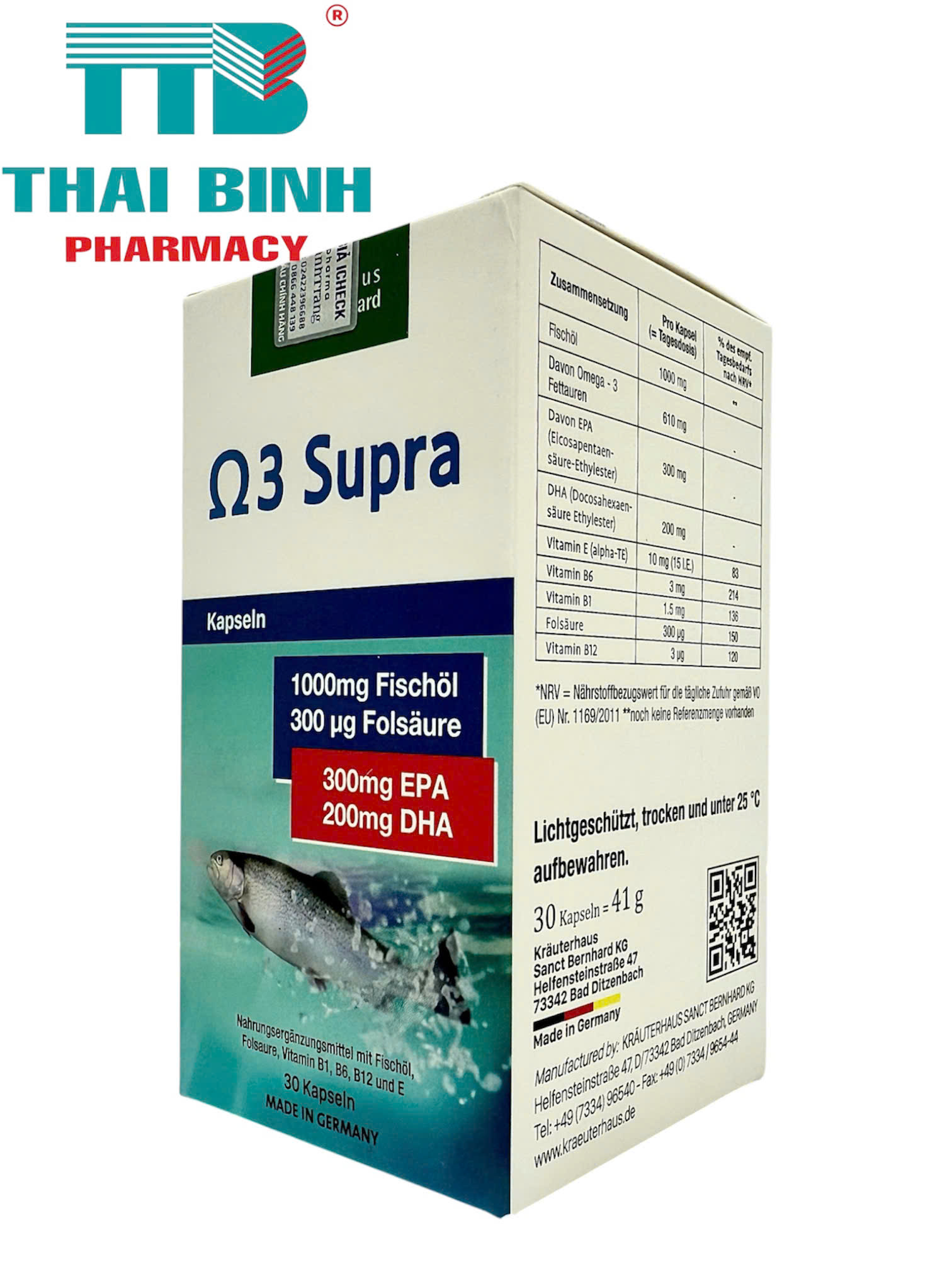 Omega3 Supra Kapseln H/30v