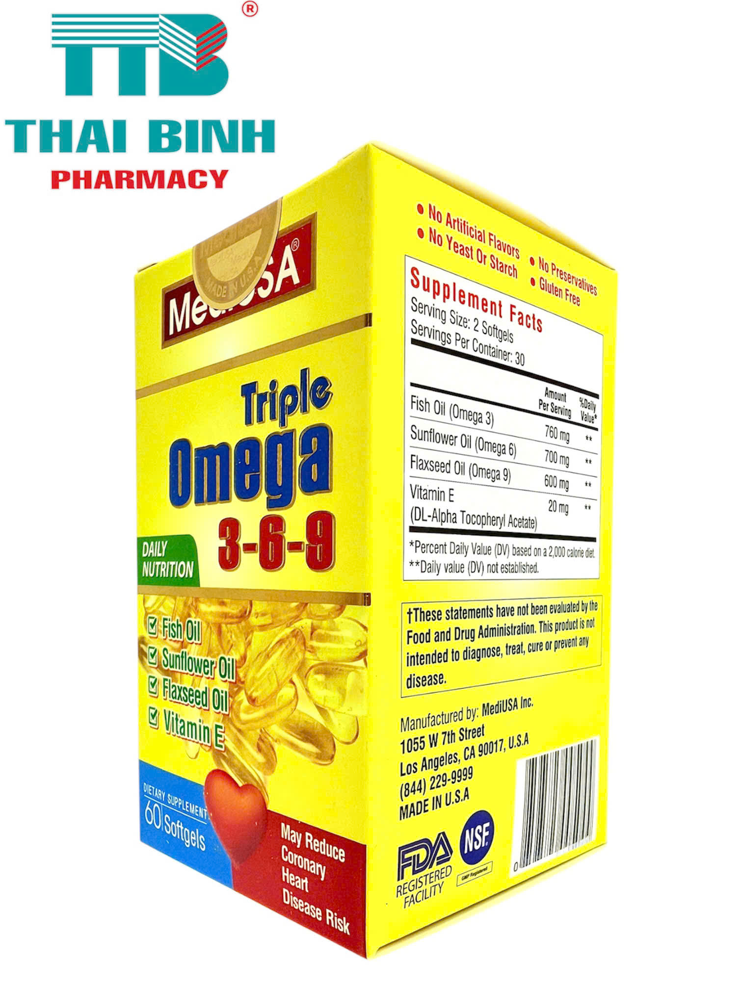 MediUSA Triple Omega 369 H/60v