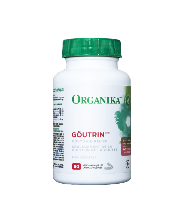 Organika Goutrin - Giảm nồng độ cồn acid uric, giảm triệu chứng bệnh gout  Hộp 60 viên