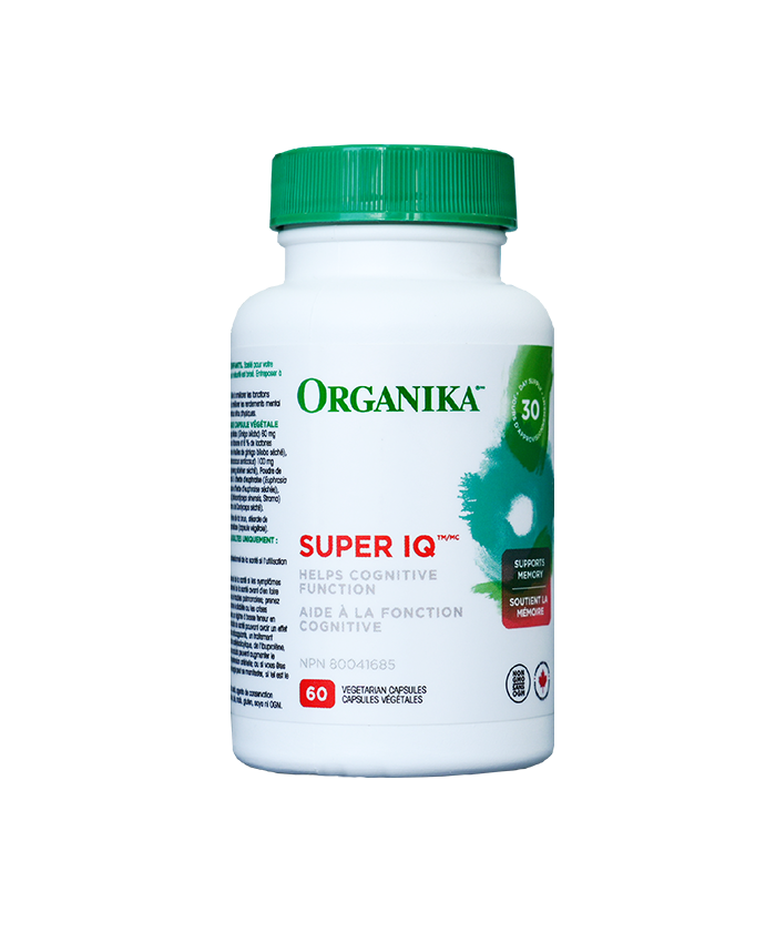 Organika Super IQ - Tăng cường tuần hoàn não, cải thiện trí nhớ Hộp 60 viên