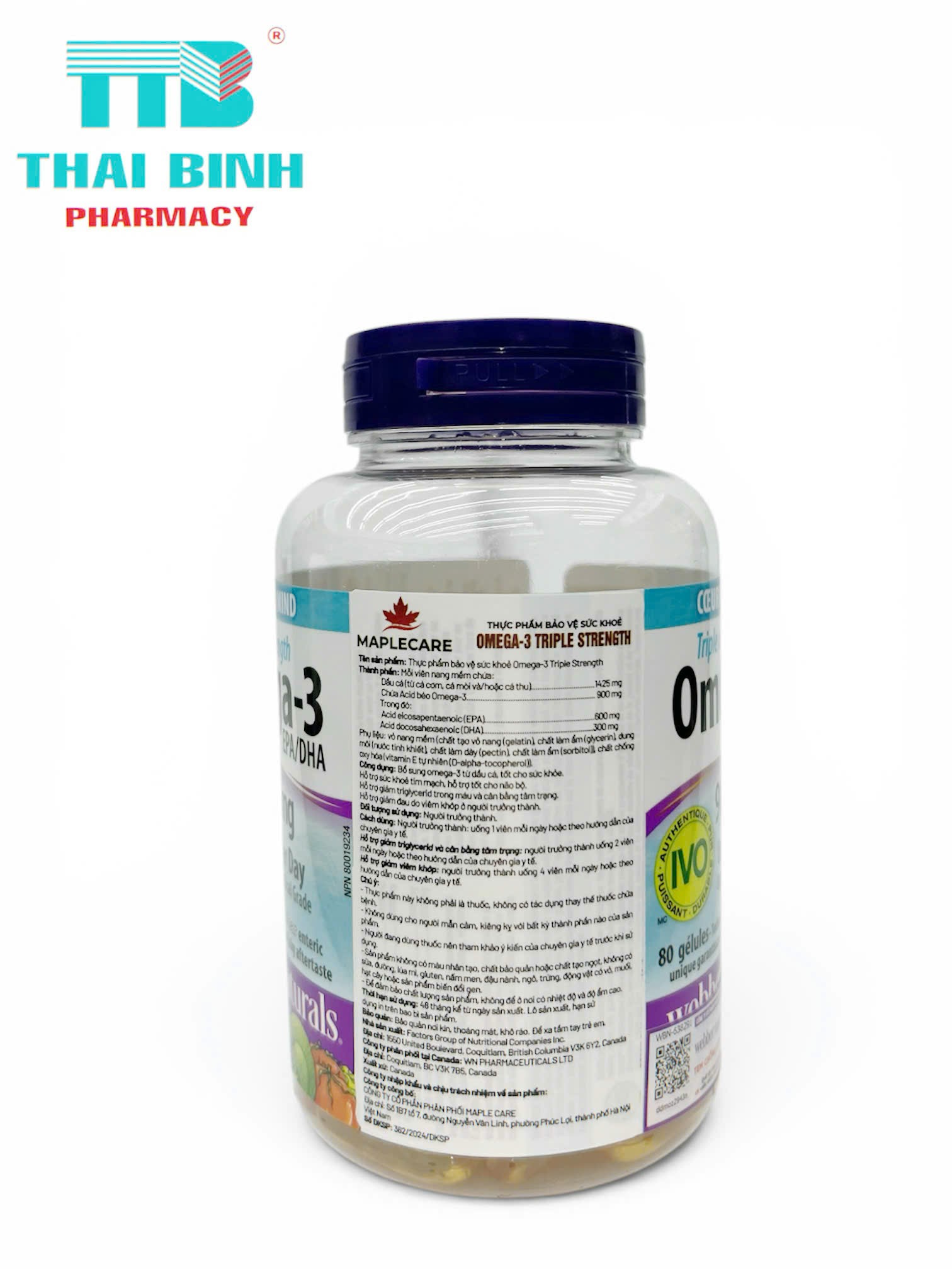 Triple Strength Omega-3 900mg EPA/DHA Webber L/80v 12/29