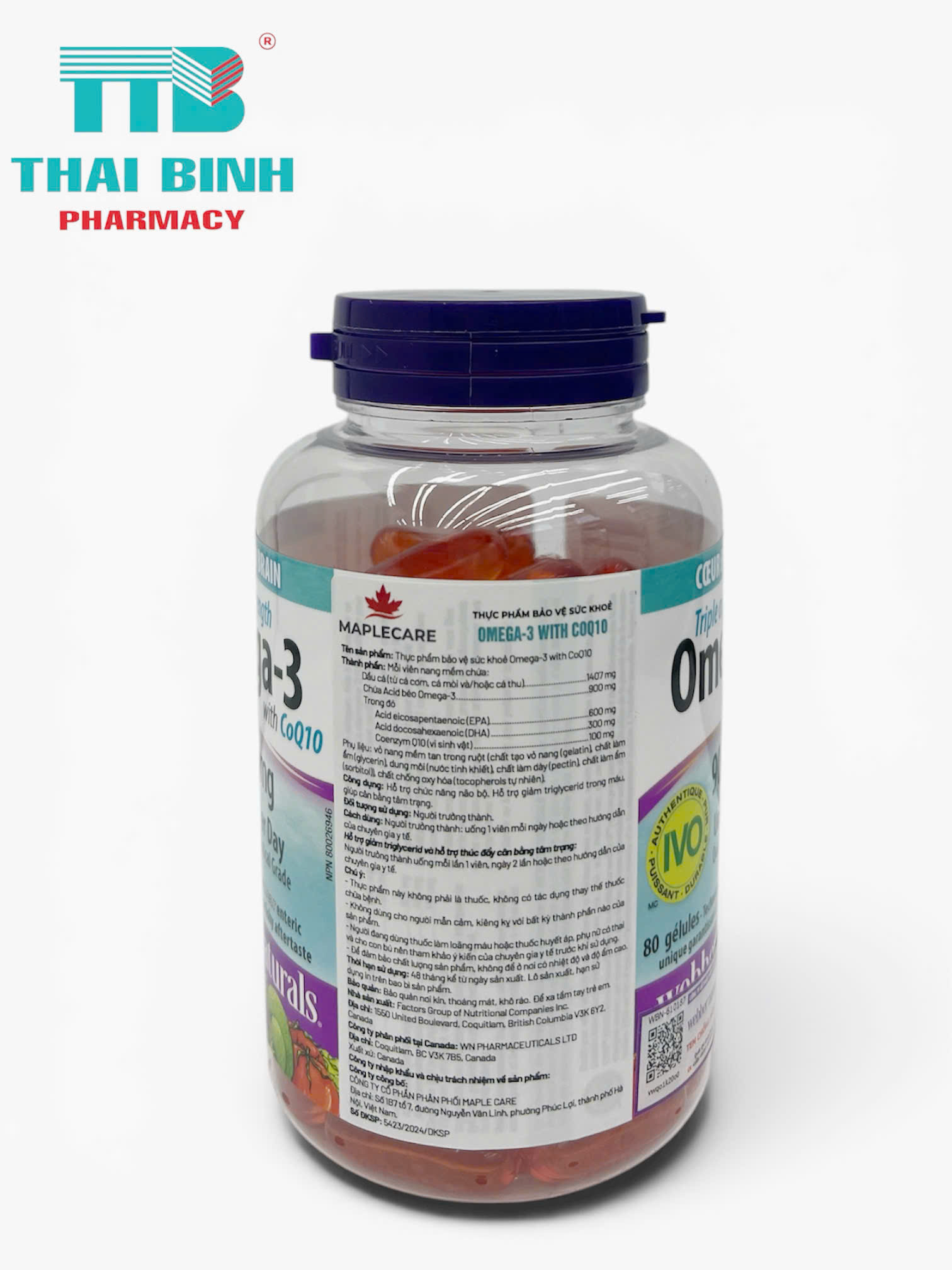 Triple Strength Omega-3 with CoQ10 900mg Webber L/80v 1/30