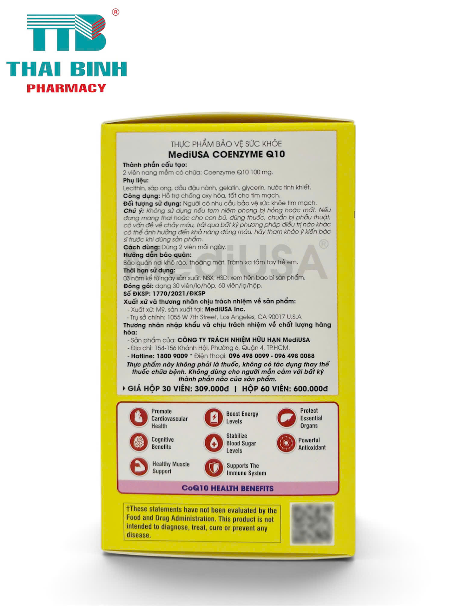 MediUSA Coenzyme Q10 H/60v