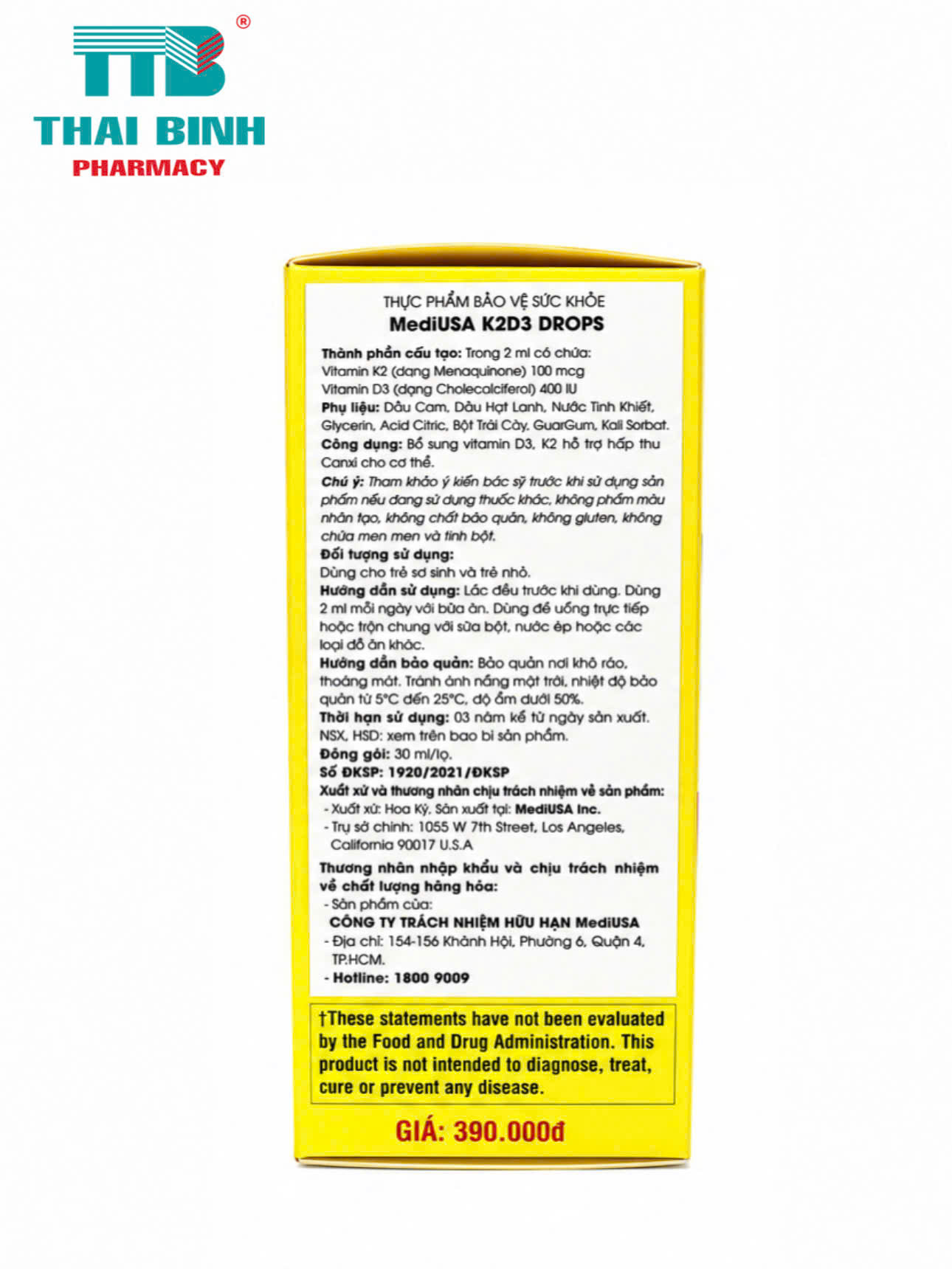 MediUSA K2D3 Drop 30ml